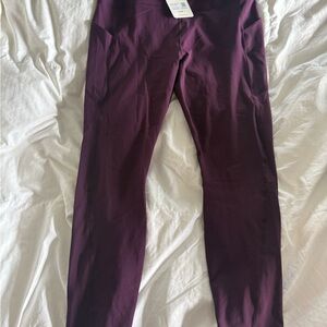 Fabletics Oasis High-Waisted Pocket Legging - XL in Dark Eggplant